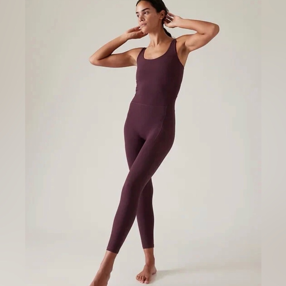 ATHLETA Salutation 7/8 Bodysuit L #824817 Romper Jumpsuit 1 Piece